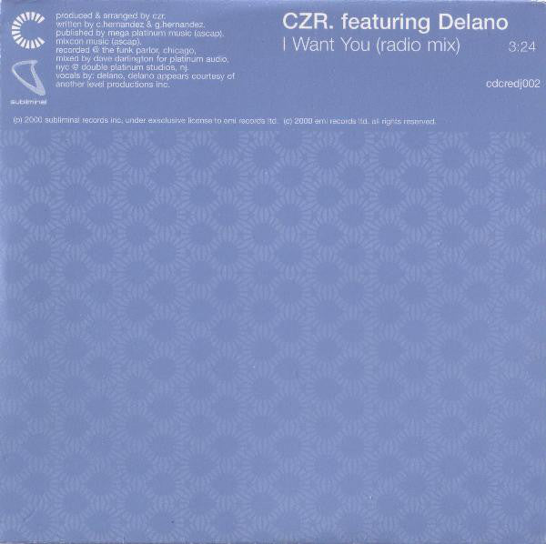 CZR - I Want You - Used CD