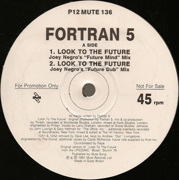 Fortran 5 - Look To The Future - Used Vinyl Record 12"