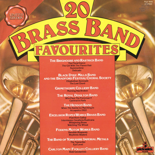 Various - 20 Brass Band Favourites - Used Vinyl Record