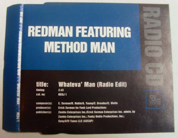 Redman - Whateva' Man (Radio Edit) - Used CD