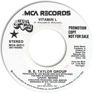 B.E. Taylor Group - Vitamin L - Used Vinyl Record 7"