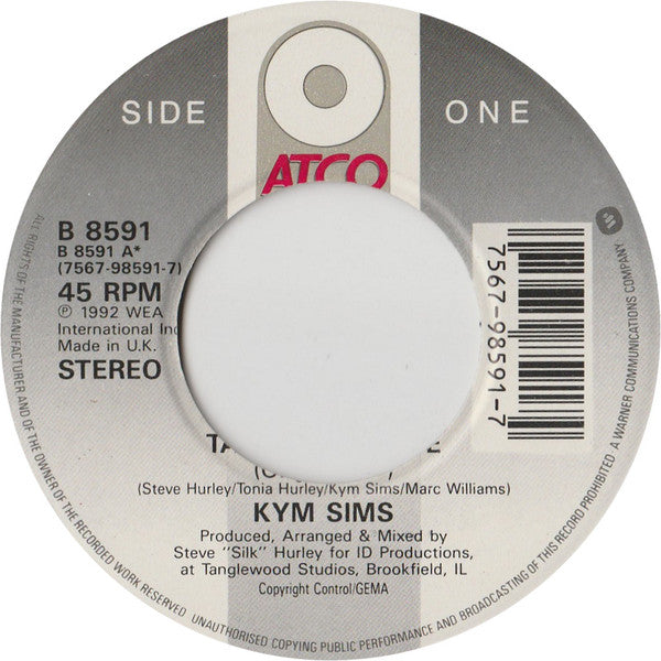 Kym Sims - Take My Advice - Used Vinyl Record 7"