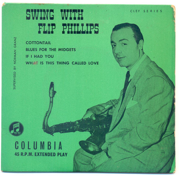 Flip Phillips - Swing With - Used Vinyl Record 7"