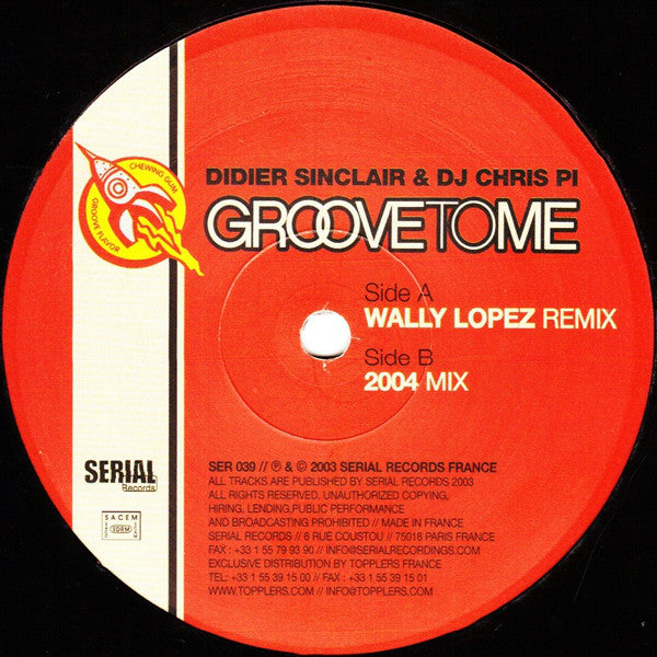 Didier Sinclair & Ch - Groove To Me 2004 - Used Vinyl Record 12"
