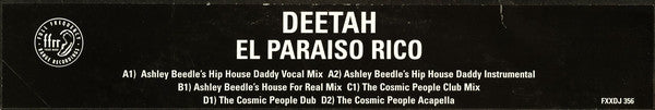 Deetah - El Paraiso Rico - Used Vinyl Record 12"