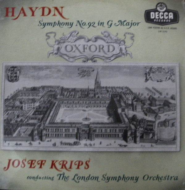 Joseph Haydn - Symphony No. 92 In G Major ("Oxford") - Used Vinyl Rec