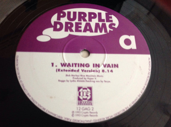 Purple Dreams - Waiting In Vain - Used Vinyl Record 12"