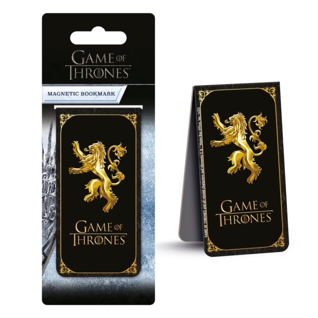 Game Of Thrones (Lannister Insignia) Magnetic Bookmark - New Paperback