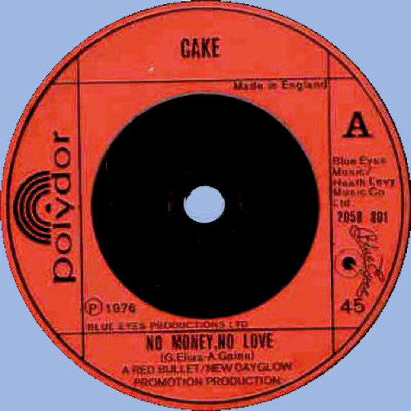 Cake - No Money, No Love - Used Vinyl Record 7"