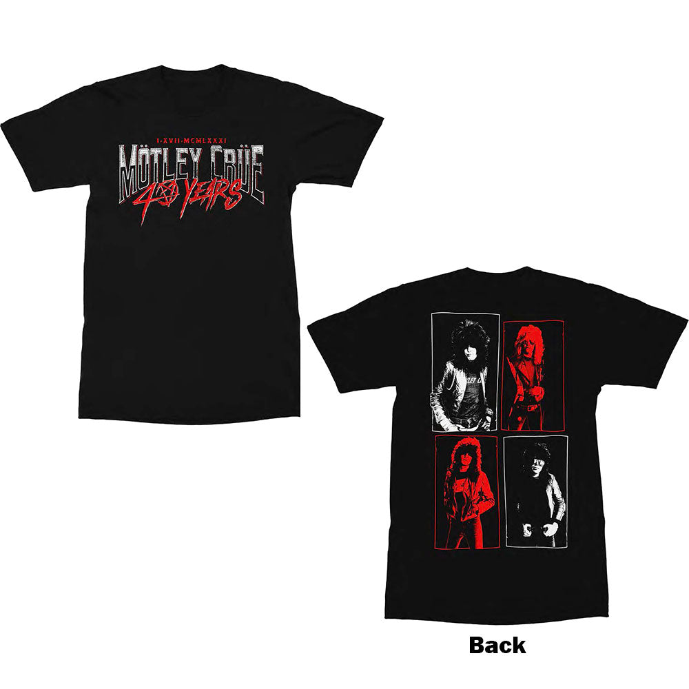 Motley Crue - tshirt - Unisex - Short Sleeves - X-Large