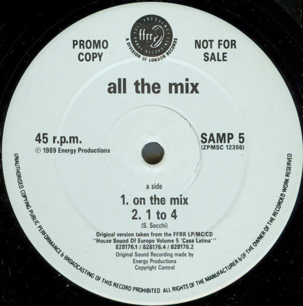 All The Mix - Untitled - Used Vinyl Record 12"