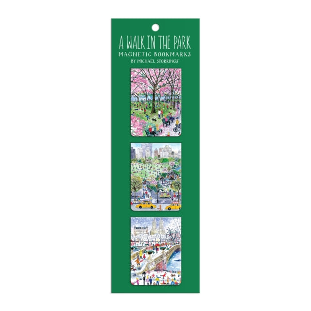 Galison - Michael Storrings Walk in the Park Magnetic Bookmarks - New