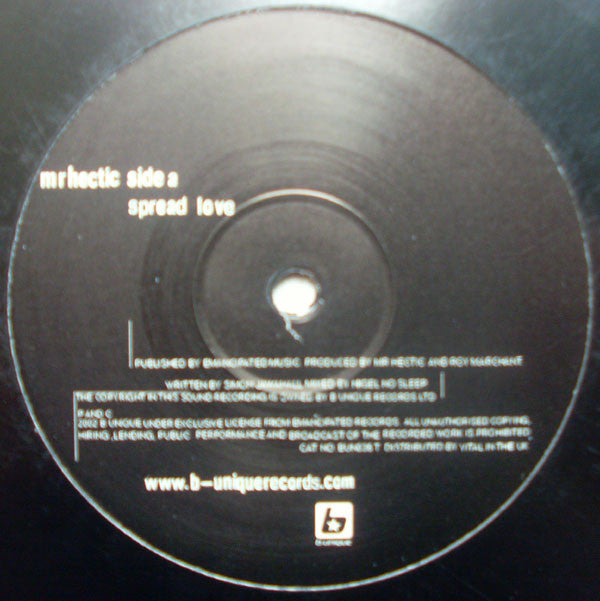 Mr. Hectic - Spread Love - Used Vinyl Record 12"