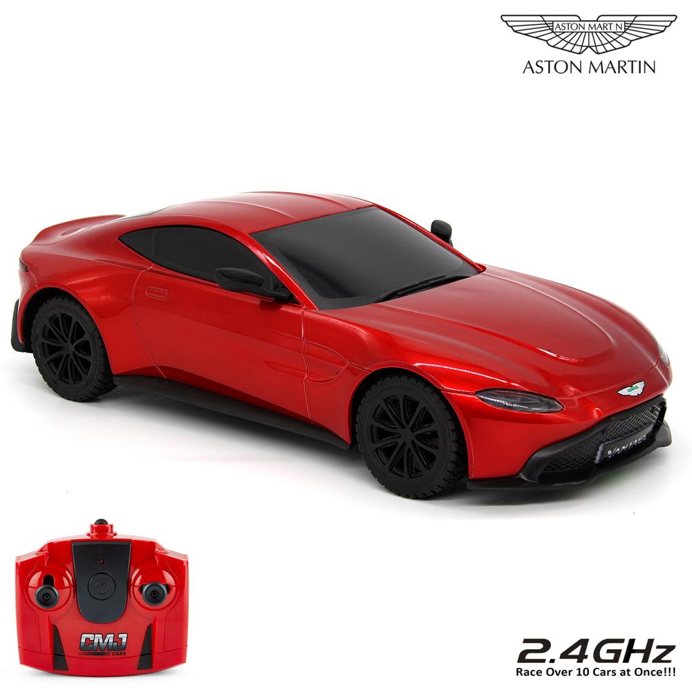 Aston Martin - Vantage Radio Controlled Car 1:24 Scale Red - New Toys