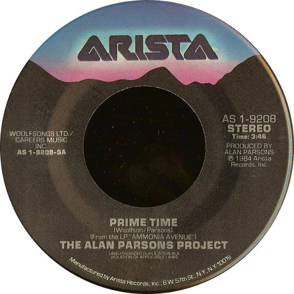 Alan Parsons Project - Prime Time - Used Vinyl Record 7"