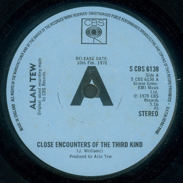 Alan Tew - Close Encounters Of The Third Kind - Used Vinyl Re