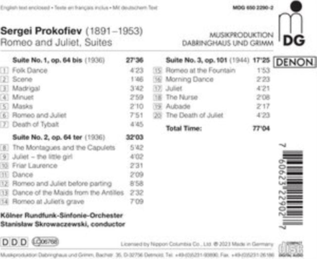 Prokofiev: Romeo & Juliet Suites Nos. 1-3 - CD