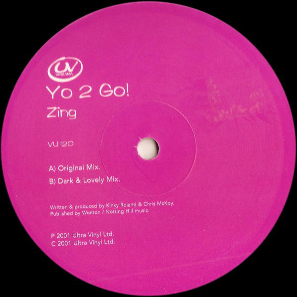 Yo 2 Go - Zing - Used Vinyl Record 12"