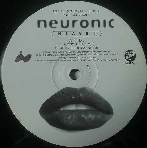 Neuronic - Heaven - Used Vinyl Record 12"