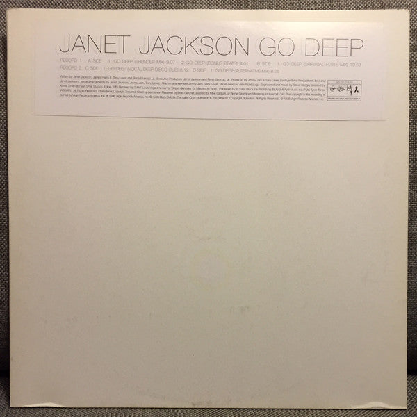 Janet Jackson - Go Deep - Used Vinyl Record 12"