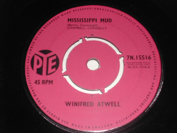 Winifred Atwell - Mississippi Mud - Used Vinyl Record 7"