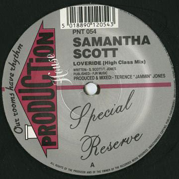 Samantha Scott - Loveride - Used Vinyl Record 12"