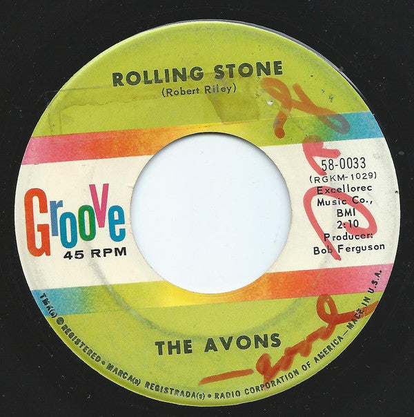 Avons - Rolling Stone - Used Vinyl Record 7"
