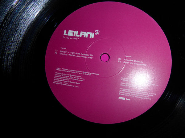 Leilani - Do You Want Me? - Used Vinyl Record 12"