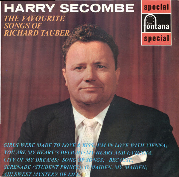 Harry Secombe - Favourite Songs Of Richard Tauber - Used Vinyl Record