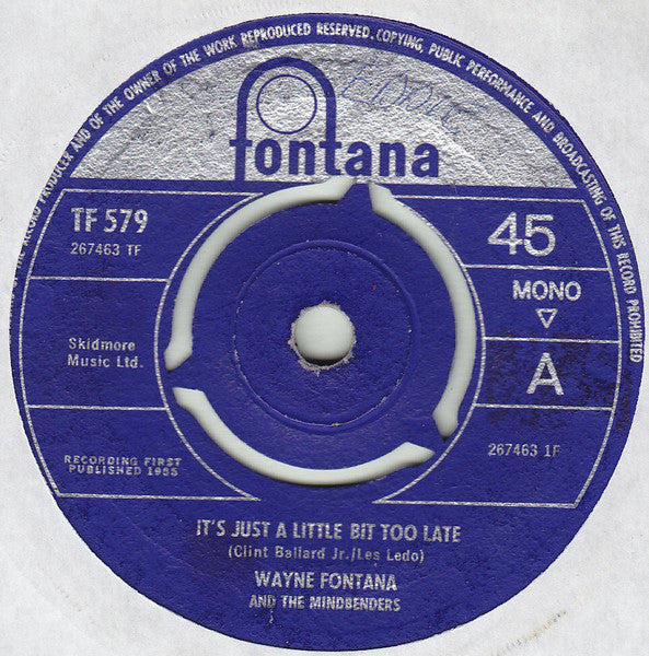 Wayne Fontana & The - It's Just A Little Bit Too Late - Used Vinyl R