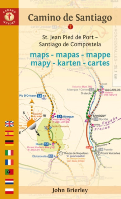 John Brierley - Camino De Santiago Maps : St. Jean Pied De Port - Sant