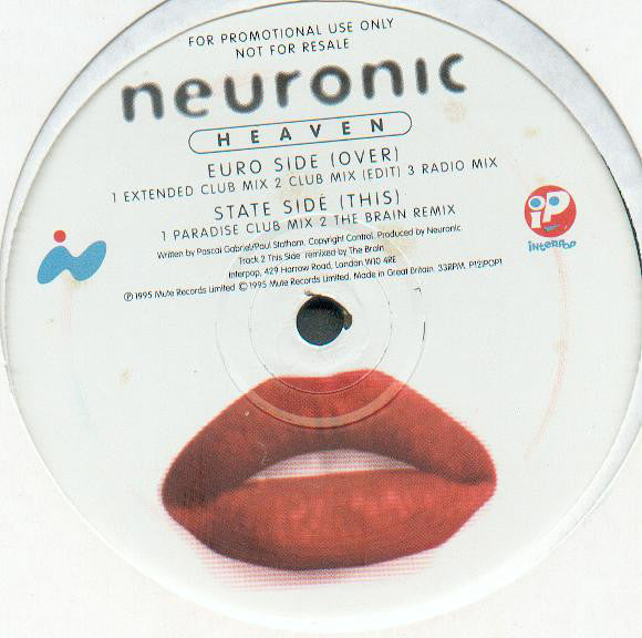 Neuronic - Heaven - Used Vinyl Record 12"