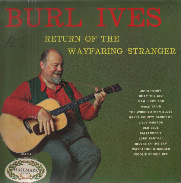 Burl Ives - Return Of The Wayfaring Stranger - Used Vinyl Record