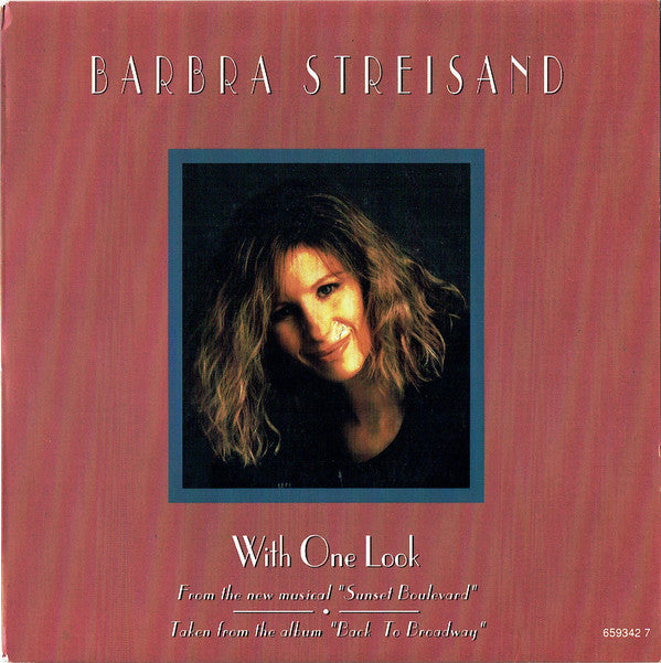 Barbra Streisand - With One Look - Used Vinyl Record 7"
