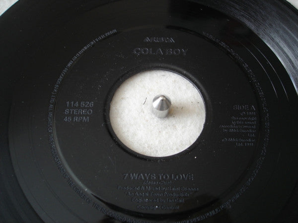 Cola Boy - 7 Ways To Love - Used Vinyl Record 7"