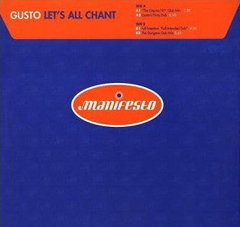 Gusto - Let's All Chant - Used Vinyl Record 12"