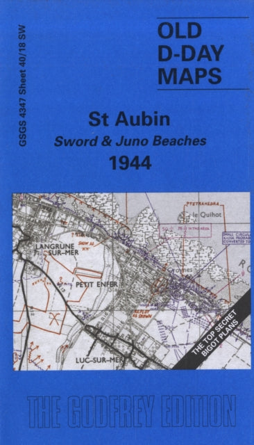 Tony Painter - St. Aubin - Sword and Juno Beaches 1944 - Sheet map