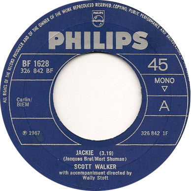 Scott Walker - Jackie - Used Vinyl Record 7"