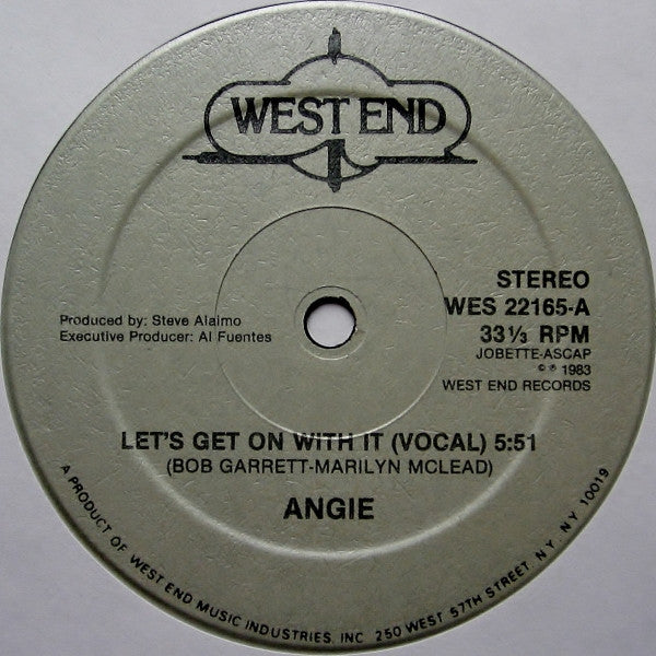 Angie - Let's Get On With It - Used Vinyl Record 12"