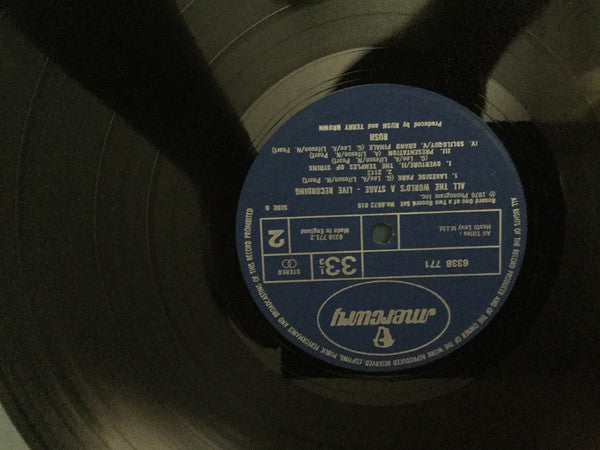 Rush - All The World's A Stage - Used Vinyl Record