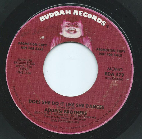 Addrisi Brothers - Does She Do It Like She Dances - Used Viny