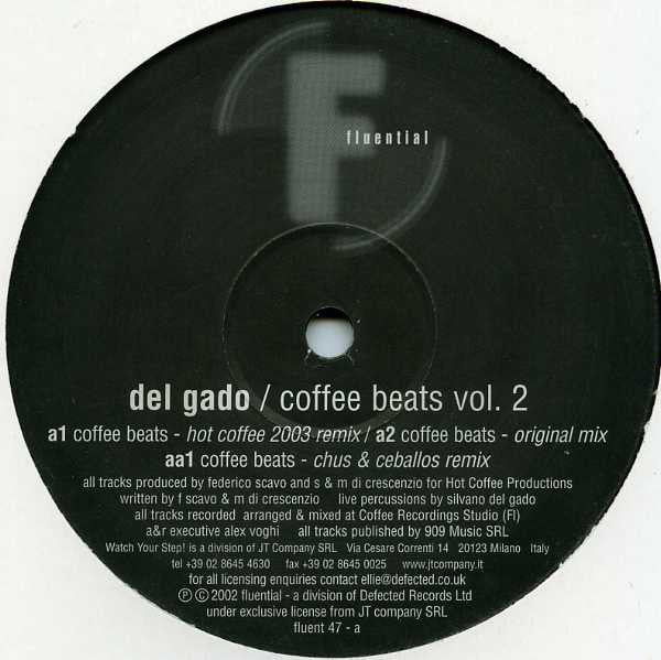 Silvano Del Gado - Coffee Beats Vol. 2 - Used Vinyl Record 12"