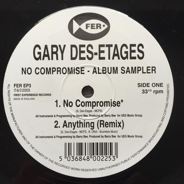 Gary Des'Etages - No Compromise - Album Sampler - Used Vinyl