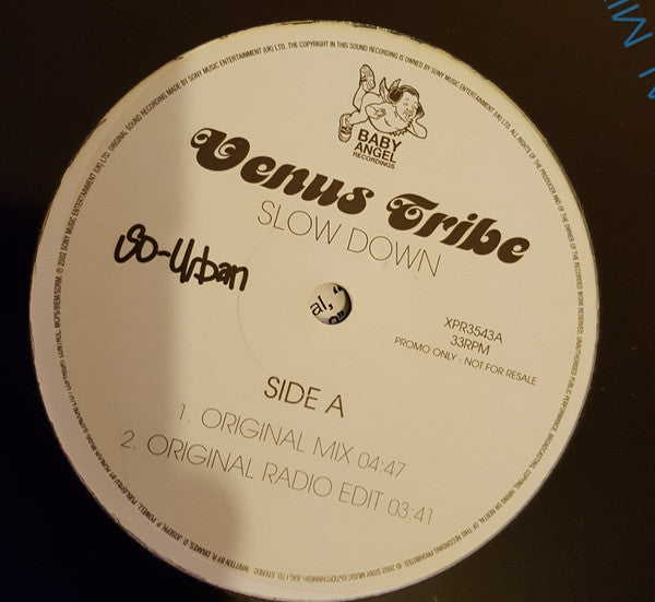 Venus Tribe - Slow Down - Used Vinyl Record 12"