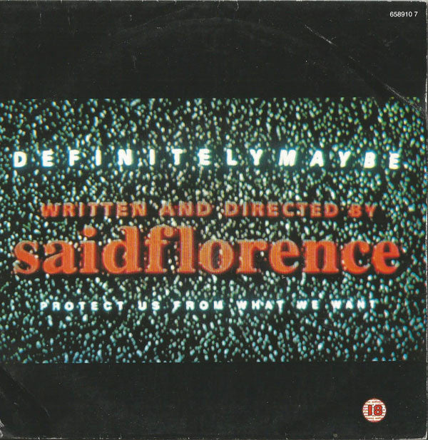Saidflorence - Definitely Maybe - Used Vinyl Record 7"