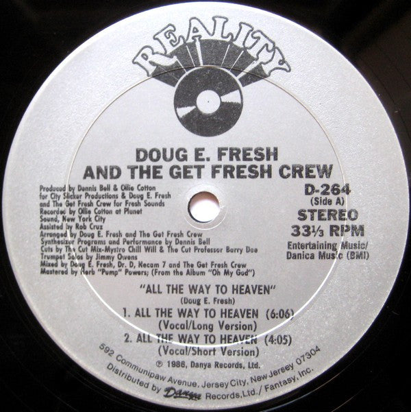 Doug E. Fresh And Th - All The Way To Heaven - Used Vinyl Record 12"