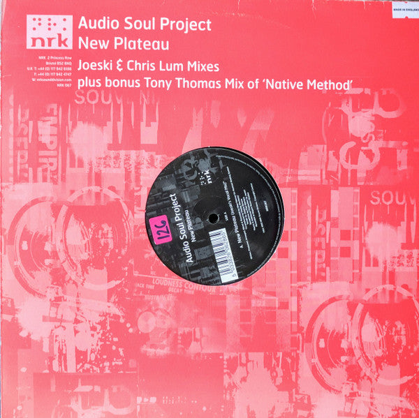 Audio Soul Project - New Plateau - Used Vinyl Record 12"