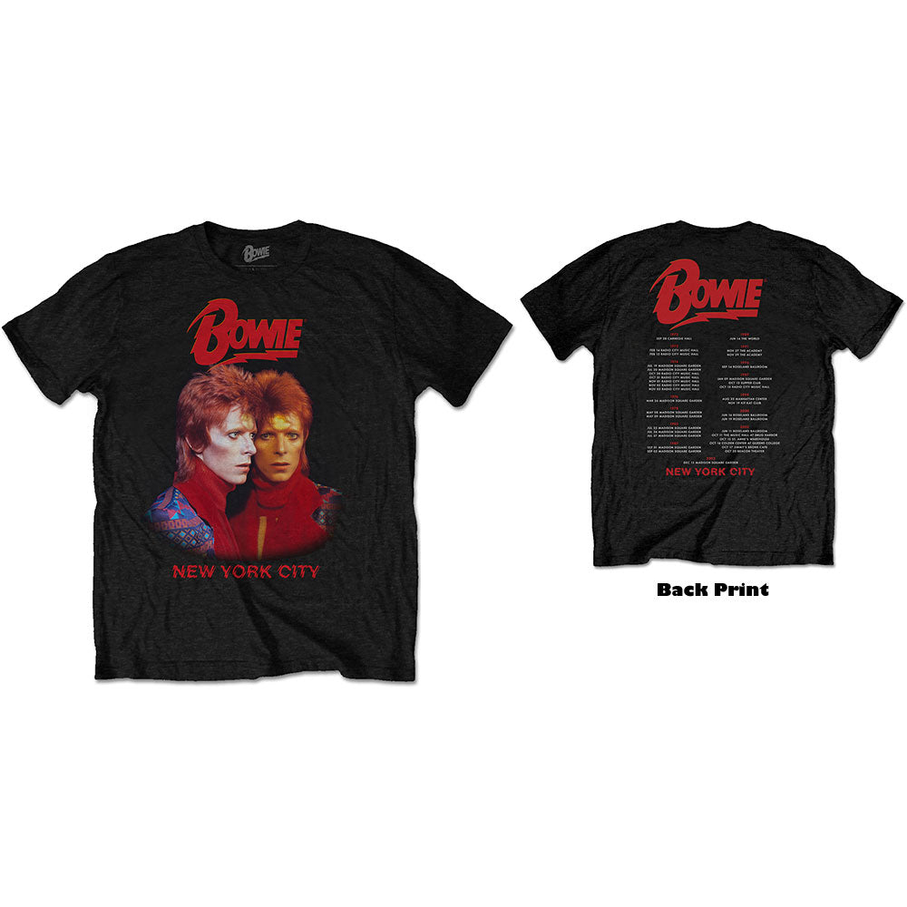 David Bowie - tshirt - Unisex - Short Sleeves - X-Large