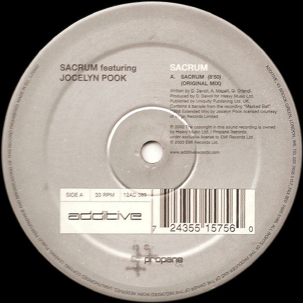 Sacrum - Used Vinyl Record 12"
