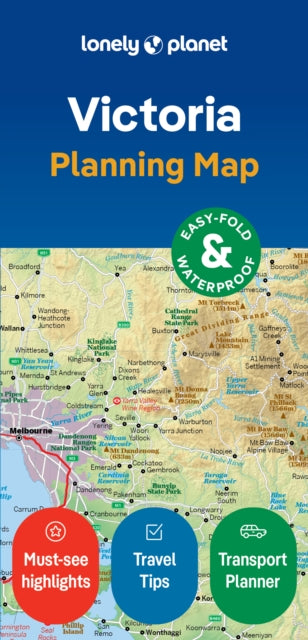 Lonely Planet - Victoria Planning Map - New Sheet map